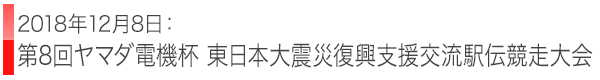 第8回ヤマダ電機杯 東日本大震災復興支援交流駅伝競走大会
